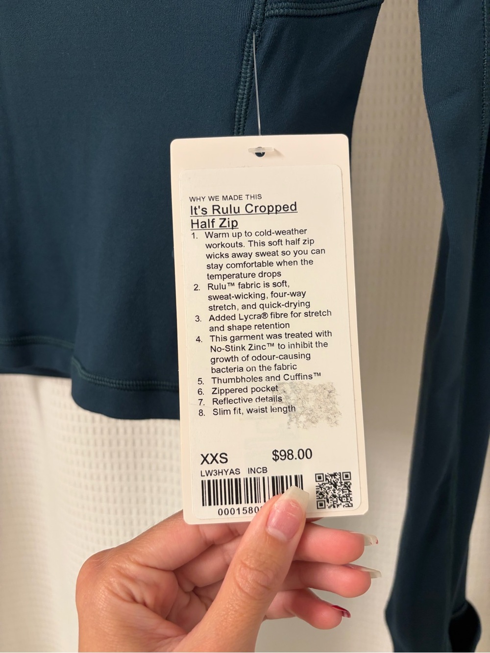 It’s Rulu Cropped Half Zip - Picture 2 of 2